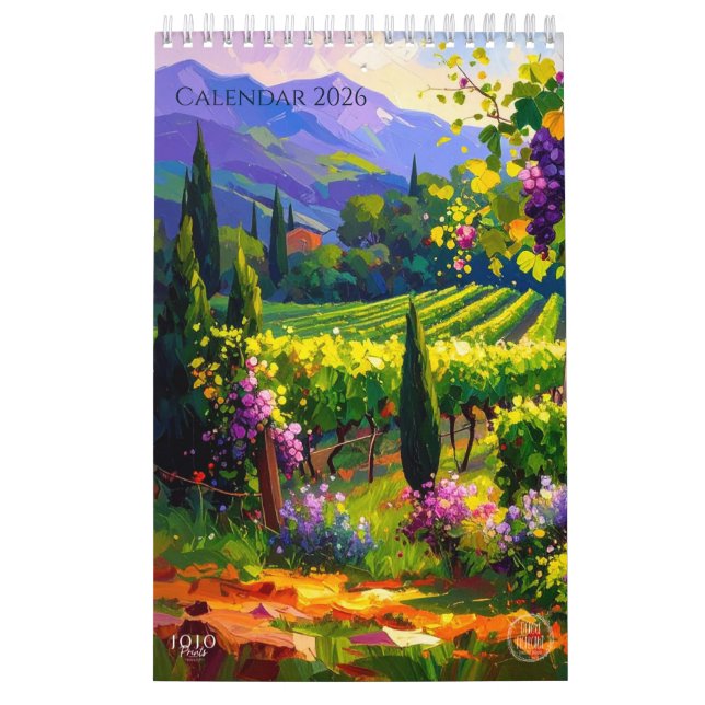 Calendrier Vibrant Impasto Art Calendar 2026 (Protection)