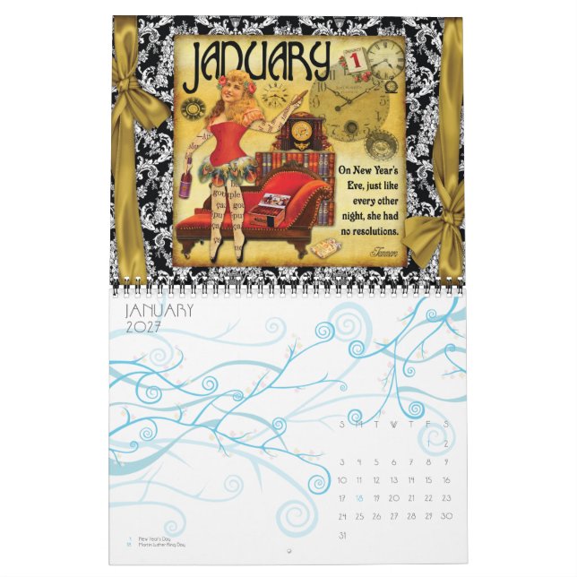 Calendrier victorien 2011 de traînées (Jan 2027)