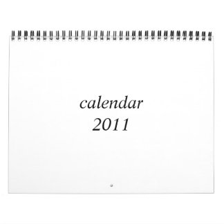 Calendrier vide 2011