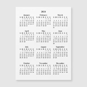 Calendrier vide 2024