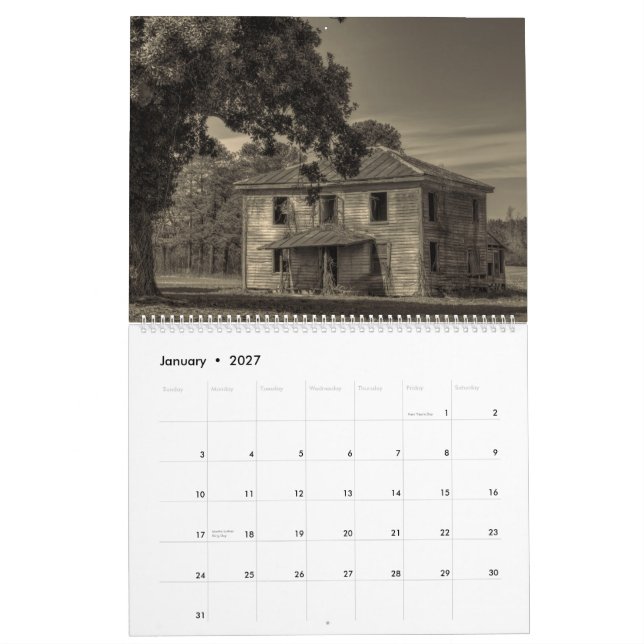 Calendrier Vieux choses, abandon, et délabrement : Volume 2 (Jan 2027)