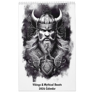 Calendrier Vikings & Mythical Beasts 2026 Calendar