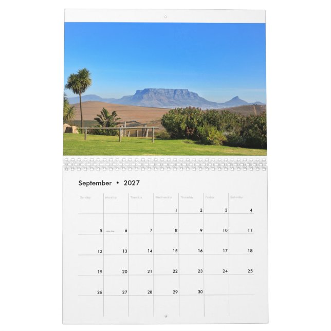 Calendrier Ville du Cap Afrique du Sud (Sep 2027)