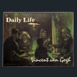 Calendrier Vincent van Gogh Daily Life, Post impressionnisme<br><div class="desc">13 célèbres peintures d'art du post impressionnisme Vincent van Gogh figurent dans ce calendrier impressionniste vintage. Janvier - Deux paysans creusant (après Millet) Février - Deux amants (Fragment) Mars - Le Sower Avril - Entrée du Parc Public à Arles Mai - Premières étapes (après Millet) Juin - Une femme marchant...</div>