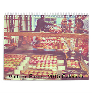 Calendrier vintage 2015 d'architecture de paysage