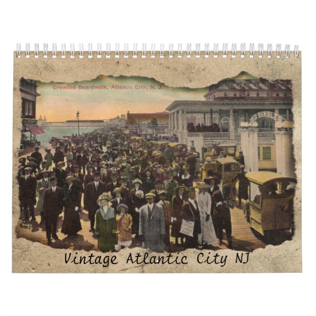 Calendrier vintage Atlantic City New Jersey (Protection)