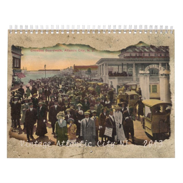 Calendrier vintage Atlantic City New Jersey 2013 (Protection)