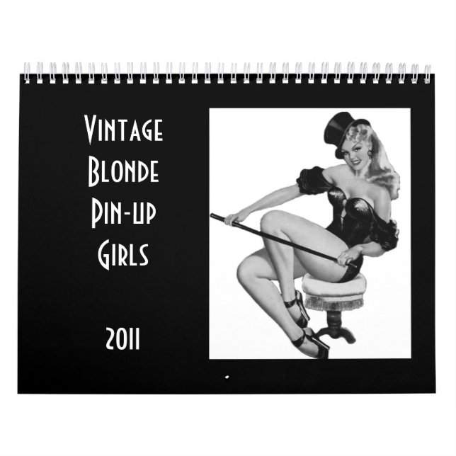 Calendrier Vintage Blonde Pin-up Girls 2011 (Protection)