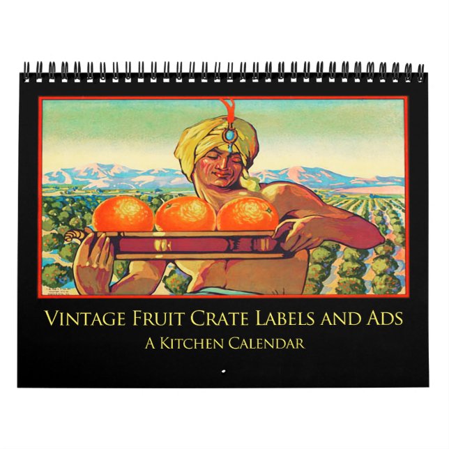 Calendrier vintage des Étiquettes et des annonces (Protection)