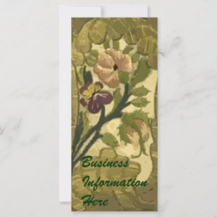 Calendrier vintage des fleurs Feuilles brodées 201