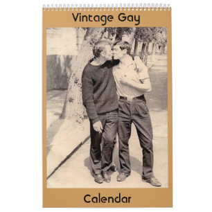 Calendrier vintage d'homosexuels