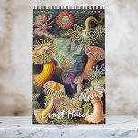 Calendrier Vintage Ernst Haeckel, Biologie, Botanique, Scienc<br><div class="desc">Calendrier de 12 mois avec illustrations vintages d'Ernst Haeckel. Un grand cadeau pour les geeks et les geeks de la science ! De la biologie marine à la botanique et au-delà ! Comprend des scènes de nature avec des animaux, des araignées déplaisantes, des plantes tropicaux, des fleurs et des orchidées...</div>