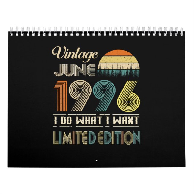 Calendrier Vintage juin 1996 Ce que je veux Edition Limitée (Protection)