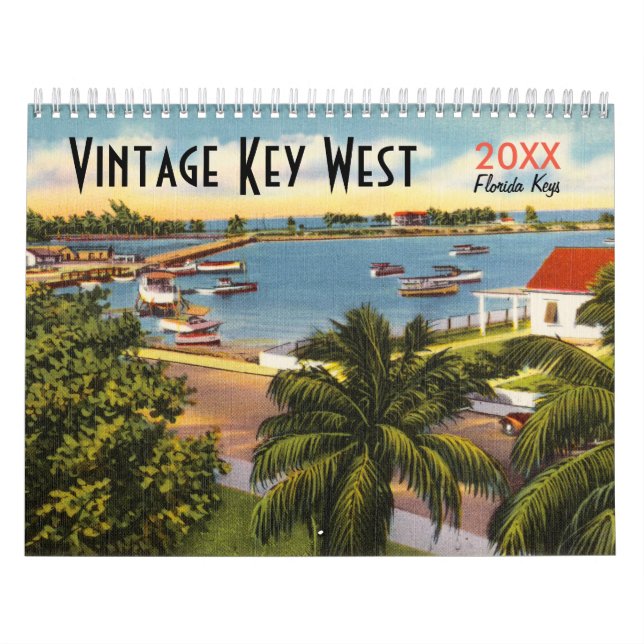Calendrier Vintage Key West Floride (Protection)