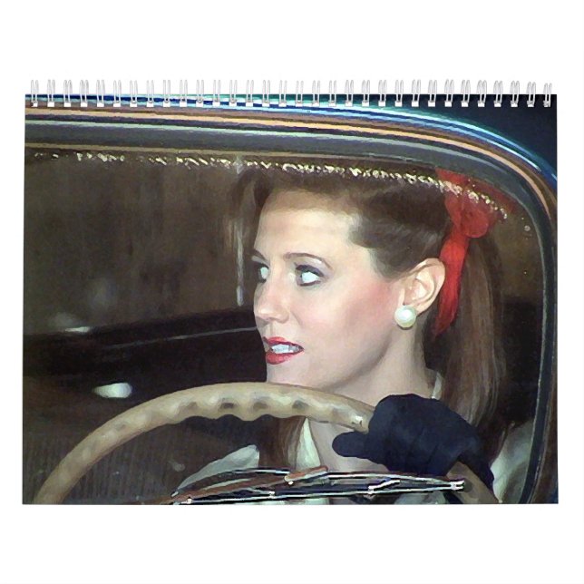 CALENDRIER vintage moderne de femmes (Protection)