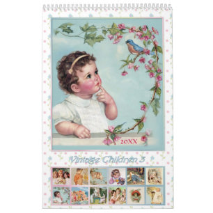 Calendrier Vintage pour enfants 2021 3
