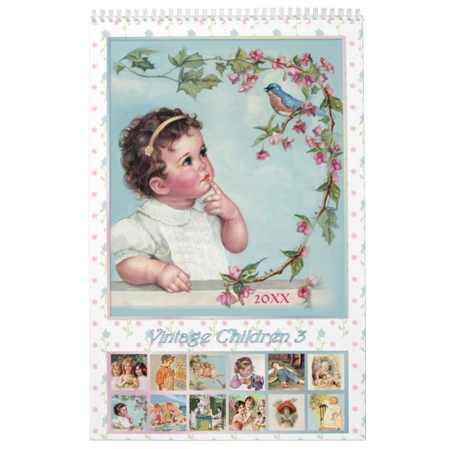 Calendrier Vintage pour enfants 2021 3 (Protection)