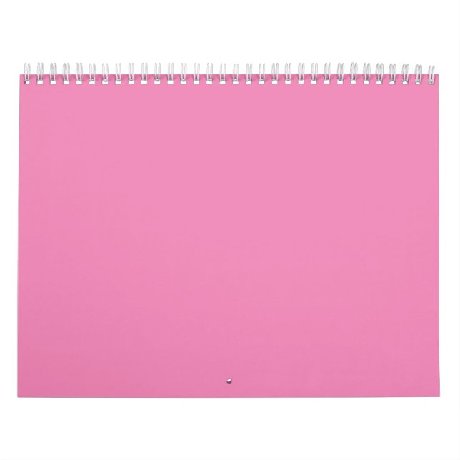 Calendrier Violet Pastel, Marguerite Rose, Rose Rose, (Protection)