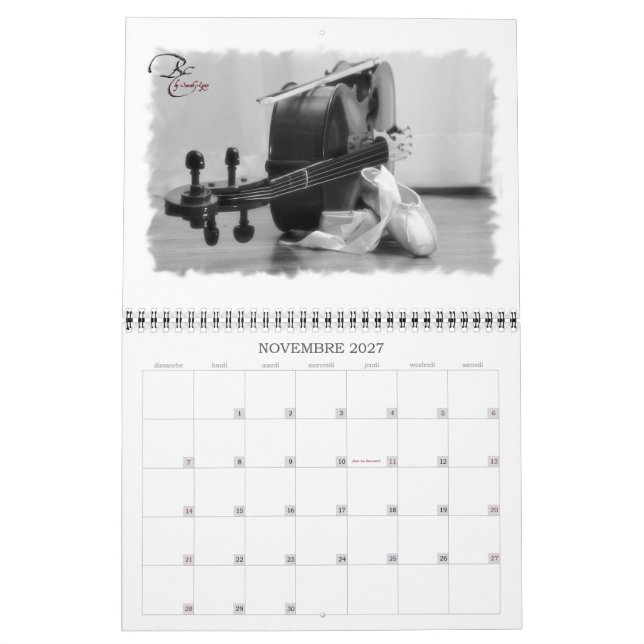 Calendrier Violoncelleries (Nov 2027)