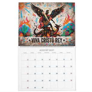Calendrier Viva Cristo Rey Art Populaire Catholique