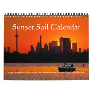 Calendrier Voile au coucher du soleil