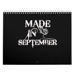 Calendrier Voir septembre Cadeau d'anniversaire Virgo Zod