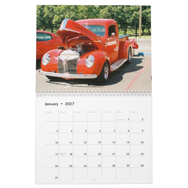 CALENDRIER VOITURES ET CAMIONS (Jan 2027)