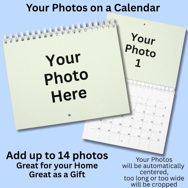 Calendrier Vos propres photos 12 Mois (Créateur téléchargé)