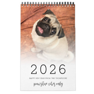 Calendrier Votre photo Dog 14 Citation 2026
