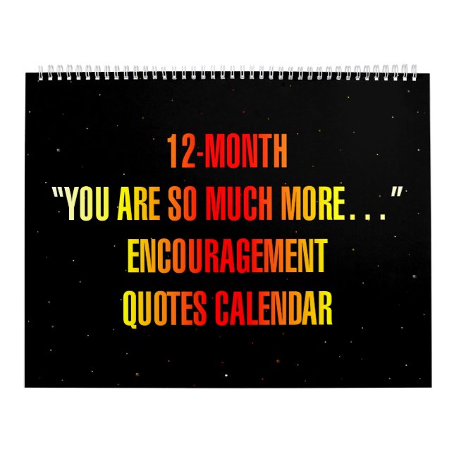 Calendrier "Vous êtes tellement plus..." Citations d'encourag (Protection)