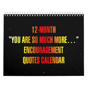 Calendrier "Vous êtes tellement plus..." Citations d'encourag