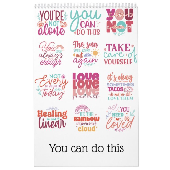 Calendrier Vous pouvez le faire (Protection)