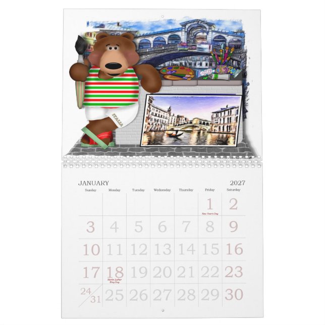 Calendrier Voyage avec Bruno Marrone (Jan 2027)