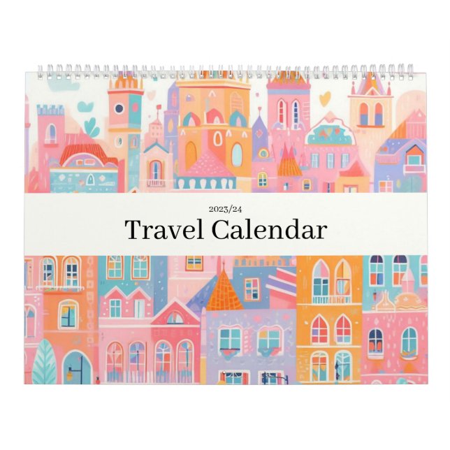 Calendrier Voyage Europe Rose Girl (Protection)
