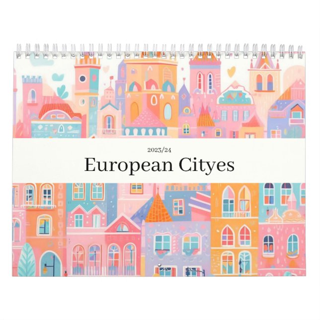 Calendrier Voyage Europe Rose Girl (Protection)