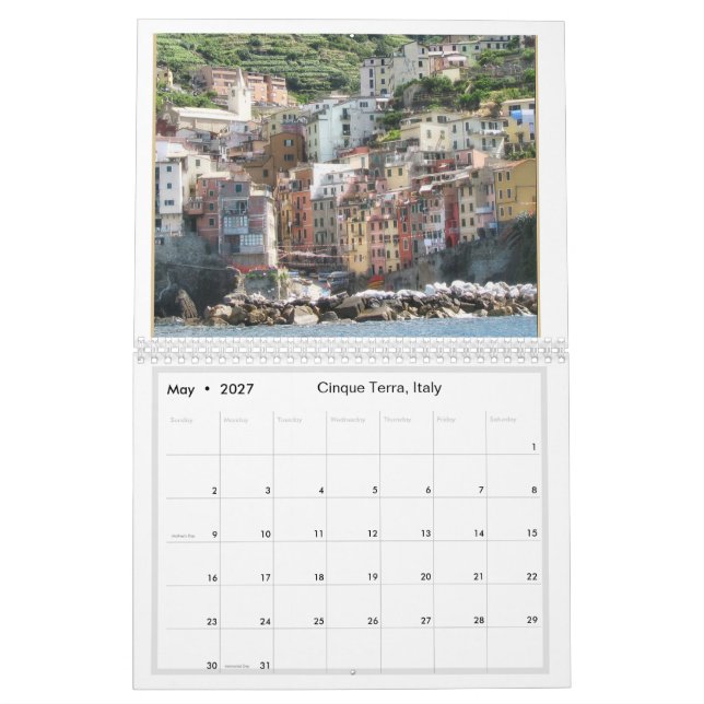 Calendrier Voyager à travers l'Italie 20XX (Mai 2027)