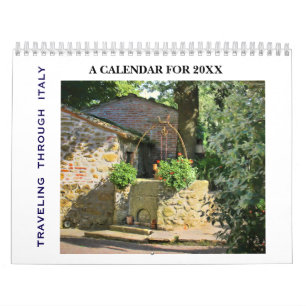 Calendrier Voyager à travers l'Italie pittoresque 20XX