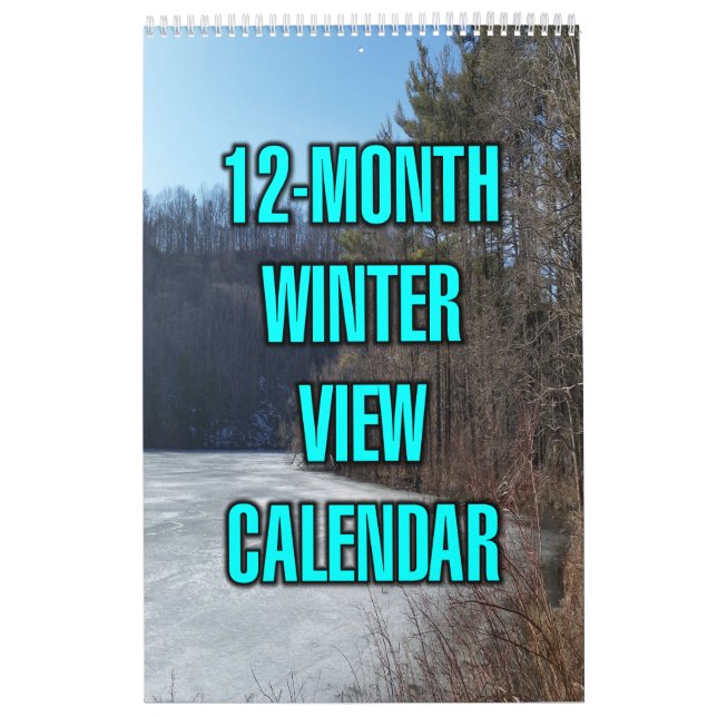 Calendrier Vue hivernale de 12 mois (Protection)
