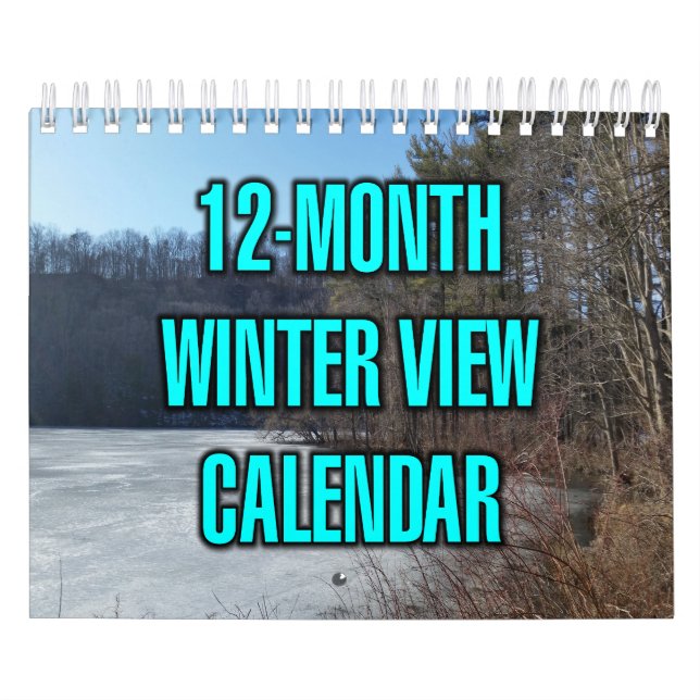 Calendrier Vue hivernale de 12 mois (Protection)