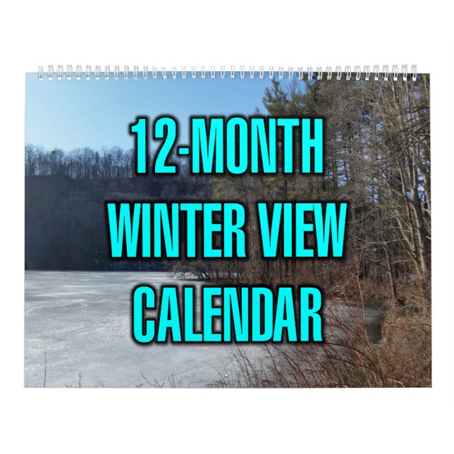 Calendrier Vue hivernale de 12 mois (Protection)