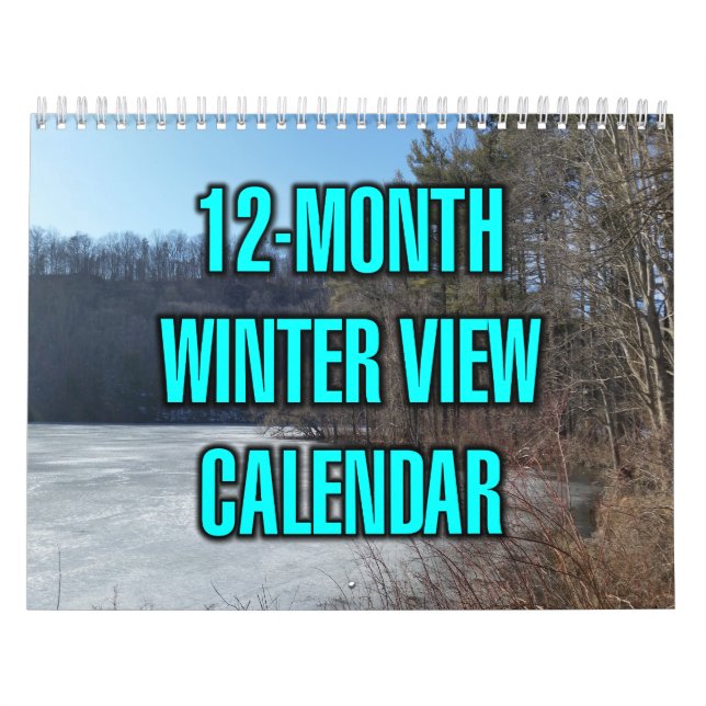 Calendrier Vue hivernale de 12 mois (Protection)