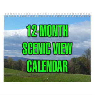 Calendrier Vue panoramique de 12 mois