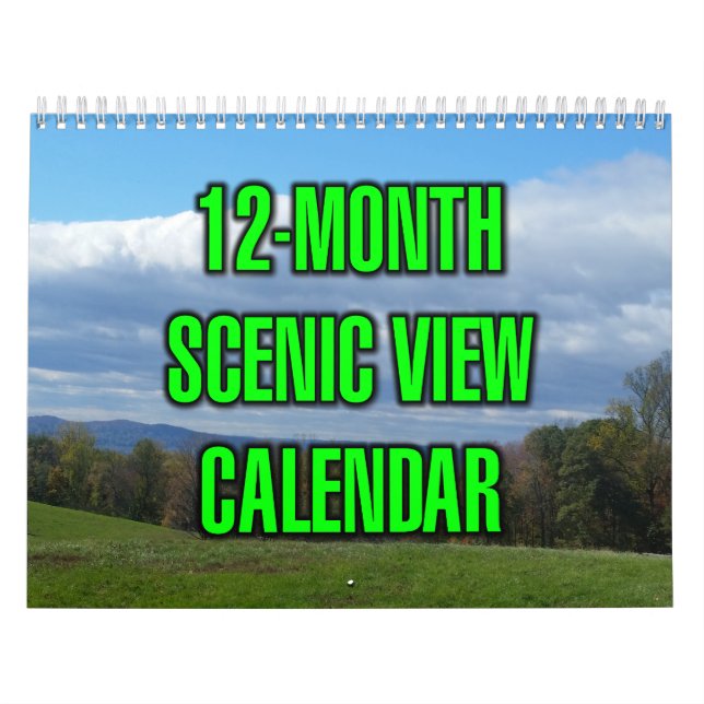 Calendrier Vue panoramique de 12 mois (Protection)