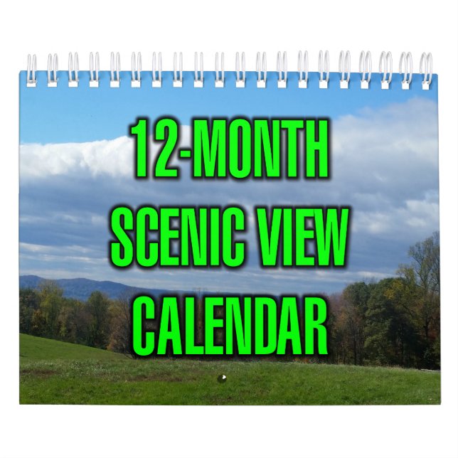 Calendrier Vue panoramique sur 12 mois (Protection)
