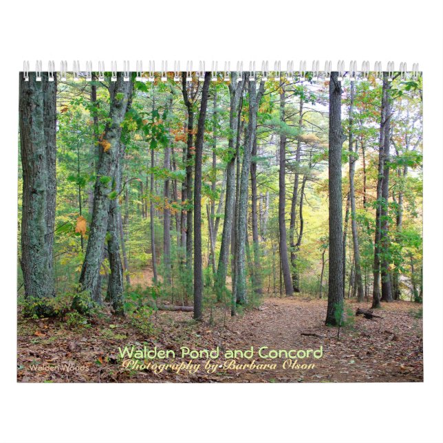Calendrier Walden Pond et Concord 2022 avec citati (Protection)