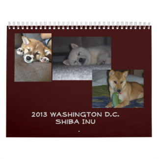 Calendrier Washington 2013 D.C. Shiba Inu