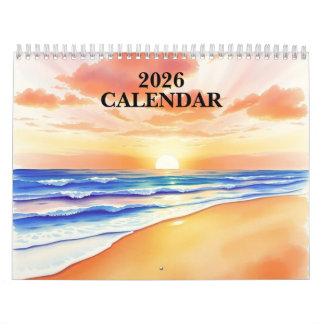 Calendrier Watercolor 2025 Wall Calendar 