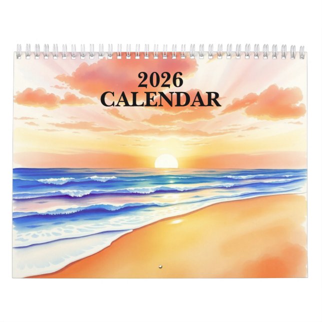 Calendrier Watercolor 2025 Wall Calendar  (Protection)