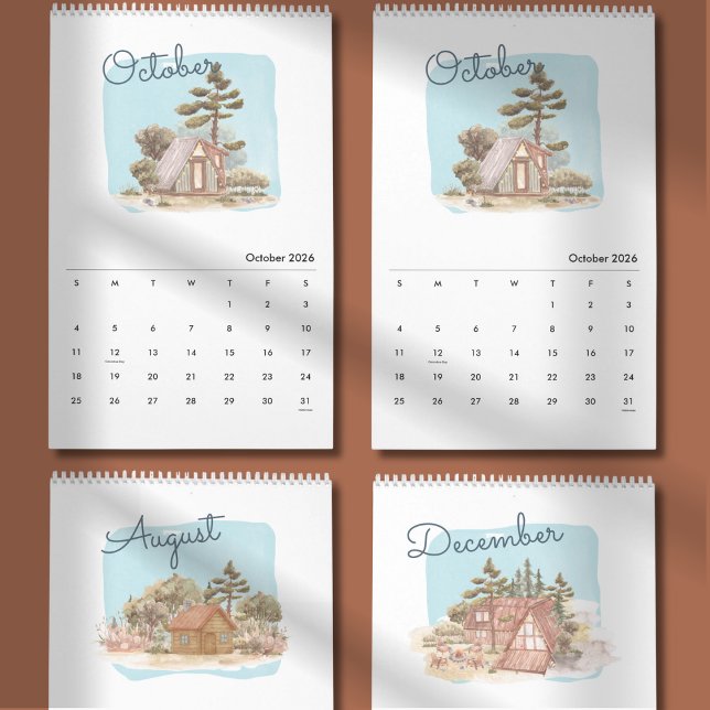 Calendrier Watercolor Bright & Cheerful 2026 Planner (Créateur téléchargé)