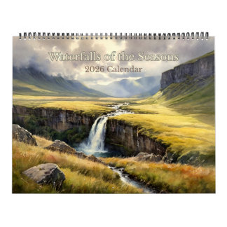 Calendrier Waterfalls of the Seasons 2026 Calendar